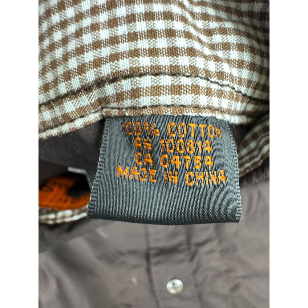 Ben Sherman Mens S Brown Long Sleeve Pearl Snap Shirt Western Cowboy *Read - Picture 10 of 15